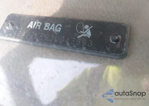 2003 Mitsubishi Lancer Es из США, поврежденный, VIN JA3AJ26E93U043893